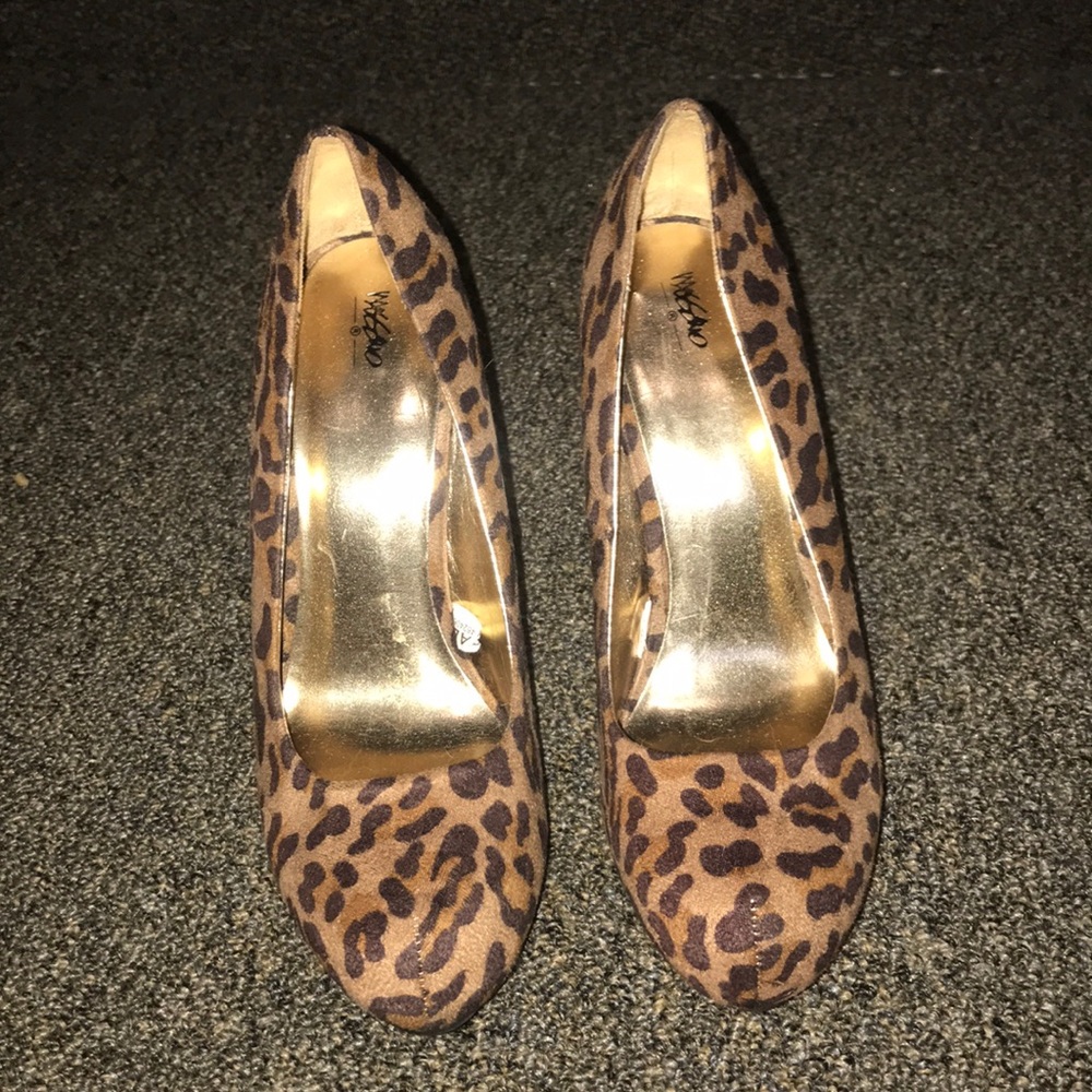 Leopard print heels